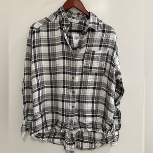 Hollister plaid top